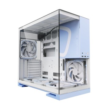 Компьютерный корпус Geometric Future Model 5 White/Blue with fans (1AM5WKPB01100)