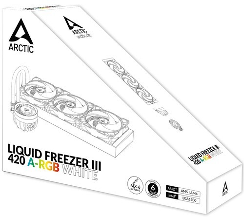 Система жидкостного охлаждения для процессора Arctic Cooling Liquid Freezer III 420 ARGB White (ACFRE00153A)