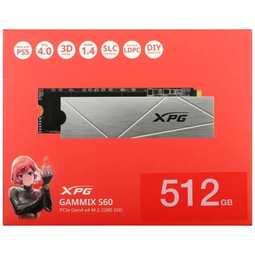 Твердотельный накопитель ADATA XPG 512 Gb AGAMMIX S60 (AGAMMIXS60-512G-CS)