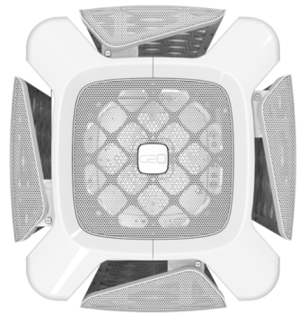 Компьютерный корпус Geometric Future Model 2 The Ark White (1AM2AKWT00101) (GF_M2-THE-ARK-WH-MESH)