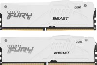 Оперативная память 64 Gb 6000 MHz Kingston FURY Beast AMD RGB White (KF560C36BWEAK2-64)