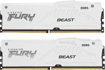 Оперативная память 64 Gb 6000 MHz Kingston FURY Beast AMD RGB White (KF560C36BWEAK2-64)