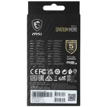 Твердотельный накопитель MSI 500 Gb SPATIUM M390 S78-440K070-P83