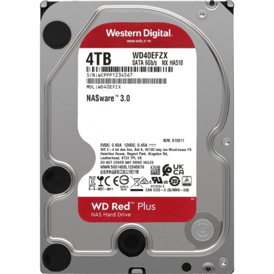 Жесткий диск Western Digital 4000 Gb Red Plus WD40EFZX