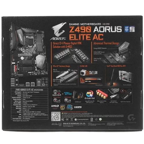 Материнская плата GIGABYTE Z490 AORUS ELITE AC
