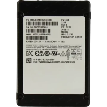 Твердотельный накопитель Samsung 3840 Gb ENTERPRISE PM1653 (MZILG3T8HCLS-00A07)