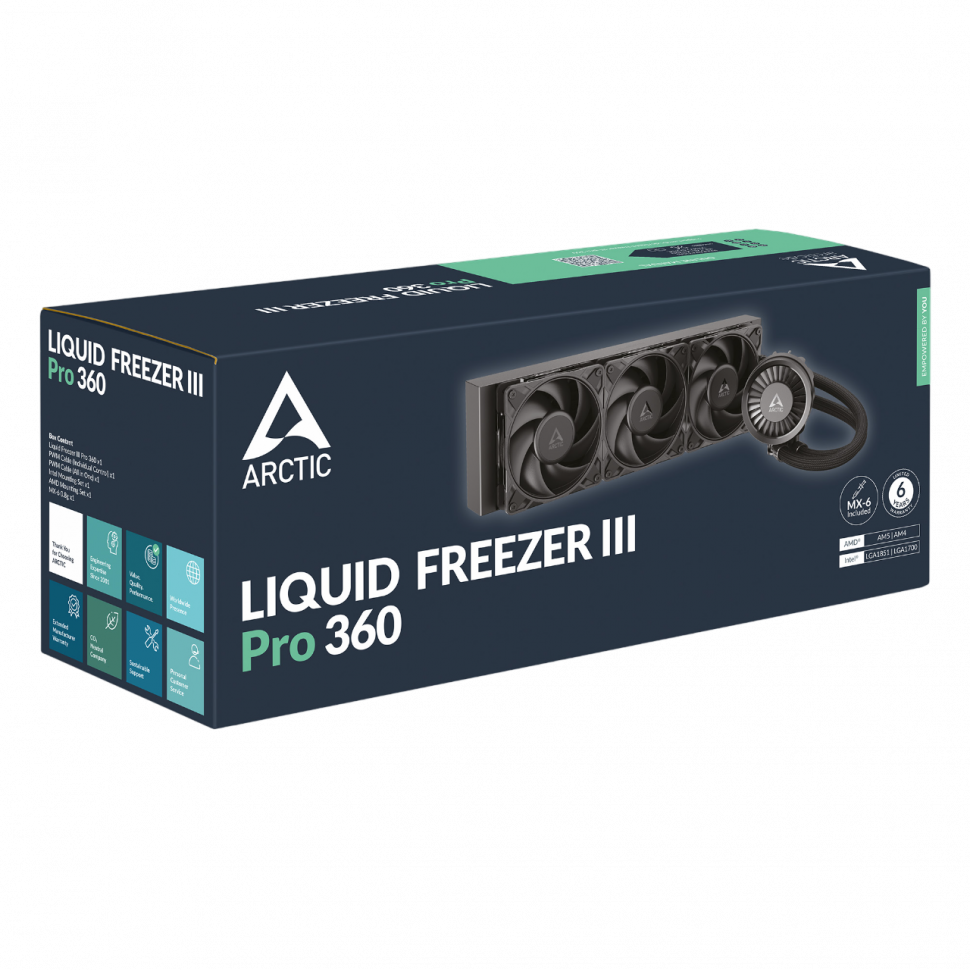 Система жидкостного охлаждения для процессора Arctic Cooling Liquid Freezer III Pro 360 (ACFRE00180A)