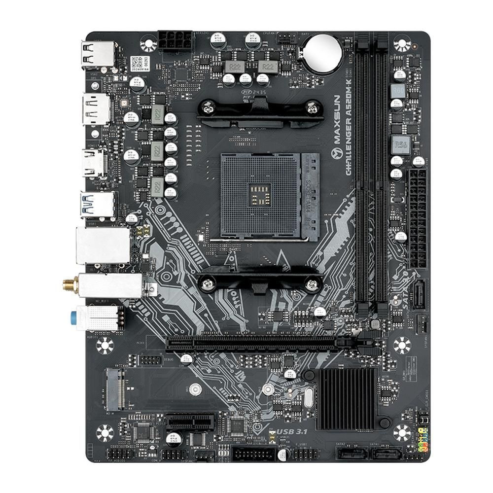 Материнская плата MaxSun MS-Challenger A520M-K WIFI (6940709661178)