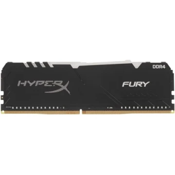 Оперативная память 8 Gb 3600 MHz Kingston HYPERX FURY RGB Black (HX436C17FB3A/8)