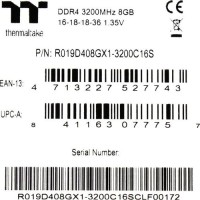 Оперативная память 8 Gb 3200 MHz Thermaltake TOUGHRAM Z-ONE RGB (R019D408GX1-3200C16S)