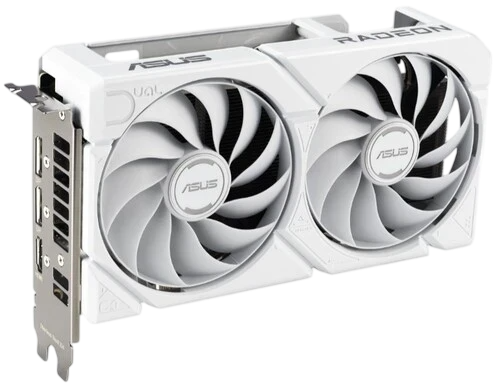 Видеокарта ASUS (DUAL-RX9060XT-16G-WHITE) Radeon RX 9060 XT 16GB DUAL WHITE (90YV0LG3-M0NA00)