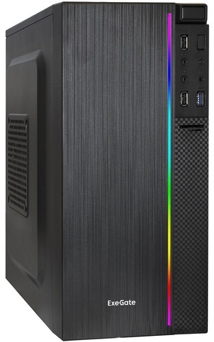 Компьютерный корпус ExeGate mEVO-9302 RGB Black (EX287882RUS)