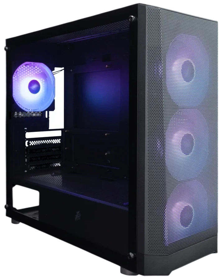 Компьютерный корпус 1STPLAYER FD5-M ARGB Black ARGB (FD5-M-BK-4F2(AP))