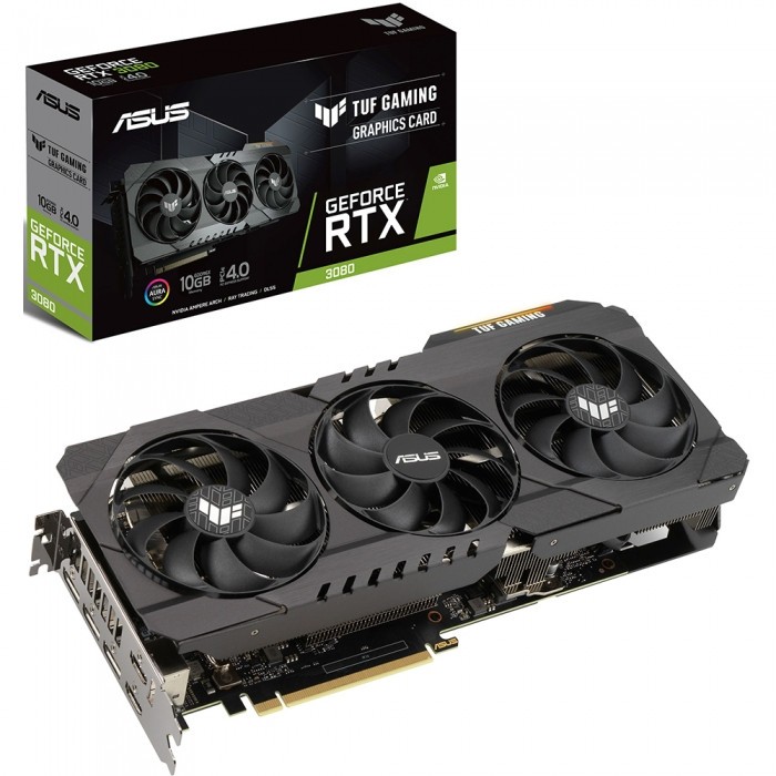 Видеокарта ASUS (TUF-RTX3080-10G-GAMING) GeForce RTX 3080 10GB TUF GAMING