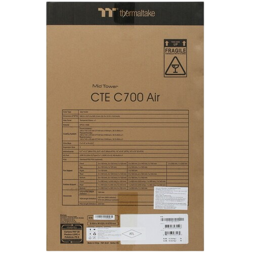 Компьютерный корпус Thermaltake CTE C700 TG Black (CA-1X7-00F1WN-00)