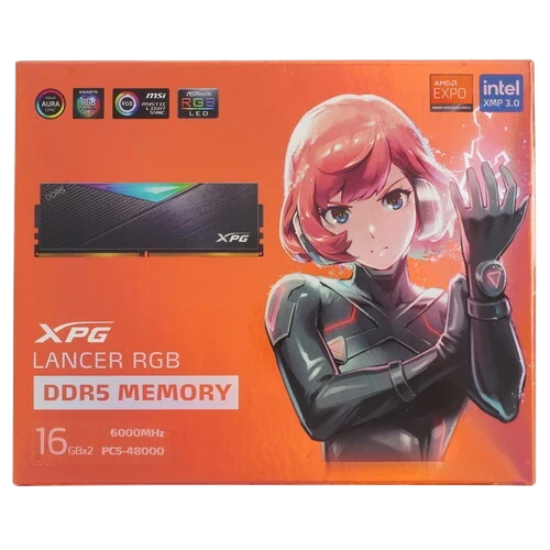 Оперативная память 32 Gb 6000 MHz ADATA XPG LANCER RGB Black (AX5U6000C3016G-DCLARBK)