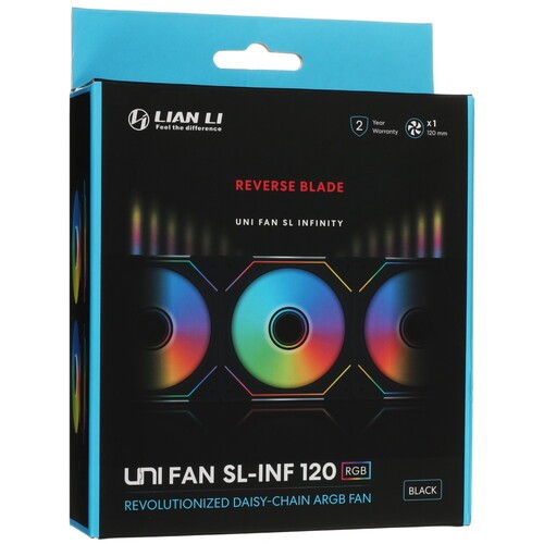 Вентилятор для корпуса Lian Li UNI FAN SL-INF 120 Reverse ARGB Black (G99.12RSLIN1B.R0)