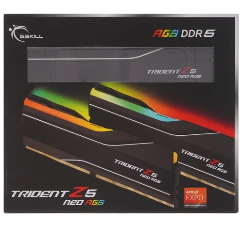 Оперативная память 64 Gb 6000 MHz G.Skill TRIDENT Z5 NEO RGB Black (F5-6000J3636F32GX2-TZ5NR)