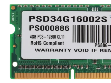 Оперативная память 4 Gb 1600 MHz PATRIOT (PSD34G16002S)