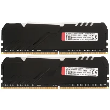 Оперативная память 16 Gb 3600 MHz Kingston HYPERX FURY RGB Black (HX436C17FB3AK2/16)