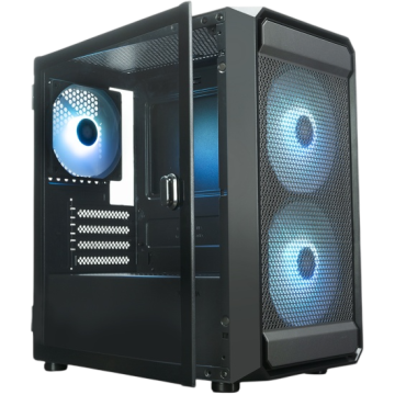 Компьютерный корпус XASTRA A303M 3ARGB-C6 TG Black (A303M-2FC14A-1FC12A-C6-D)
