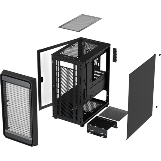 Компьютерный корпус XASTRA A303M 3ARGB-C6 TG Black (A303M-2FC14A-1FC12A-C6-D)
