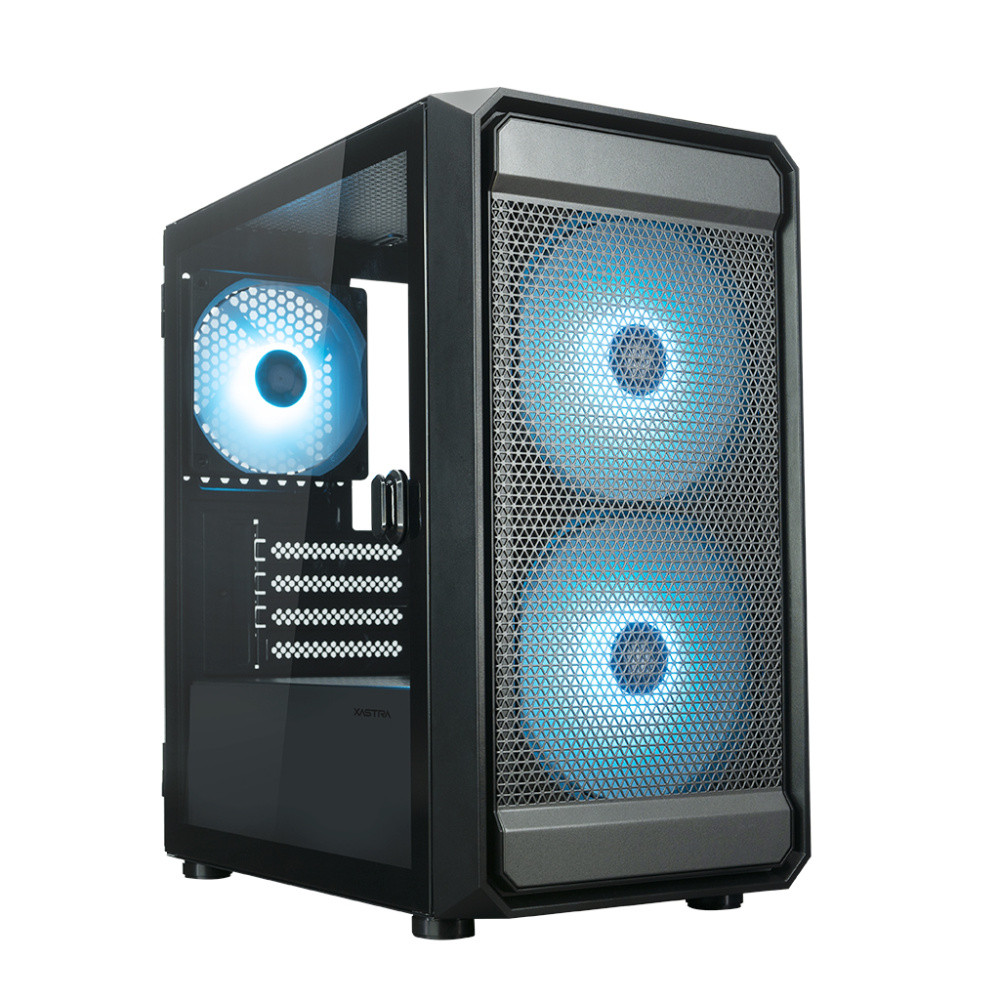 Компьютерный корпус XASTRA A303M 3ARGB-C6 TG Black (A303M-2FC14A-1FC12A-C6-D)
