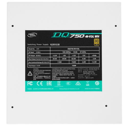 Блок питания Deepcool 750W QUANTA DQ750-M-V2L WH