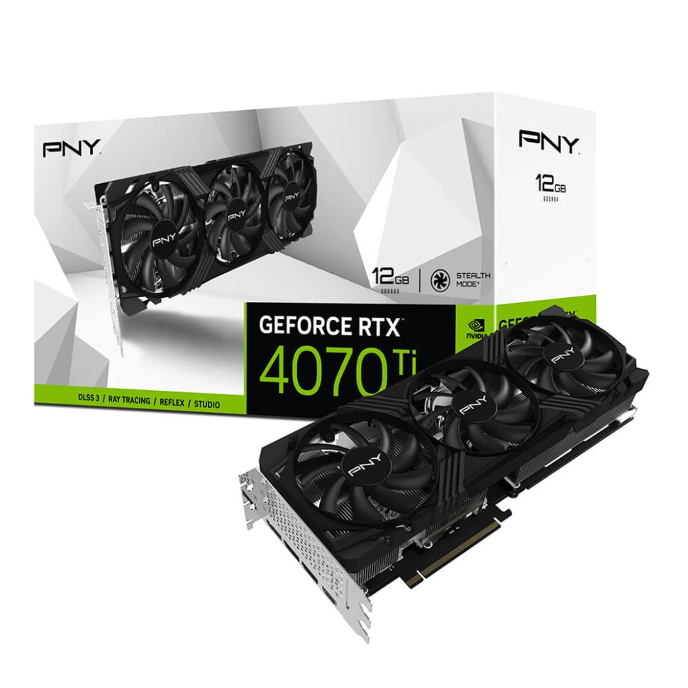 Видеокарта PNY (VCG4070T12TFXPB1) GeForce RTX 4070 Ti 12GB VERTO 3FAN DLSS 3