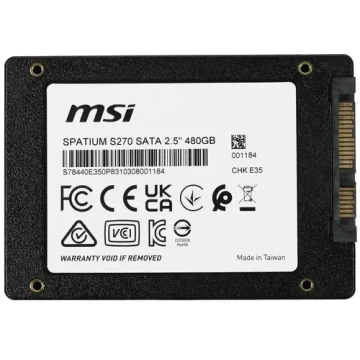 Твердотельный накопитель MSI 480 Gb SPATIUM S270 (S78-440E350-P83)