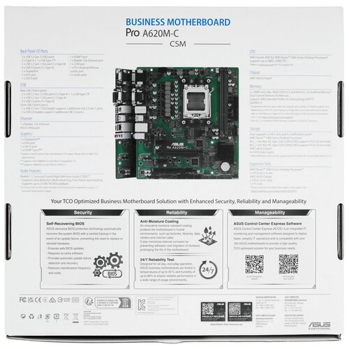 Материнская плата ASUS PRO A620M-C-CSM 90MB1F80-M0EAYC