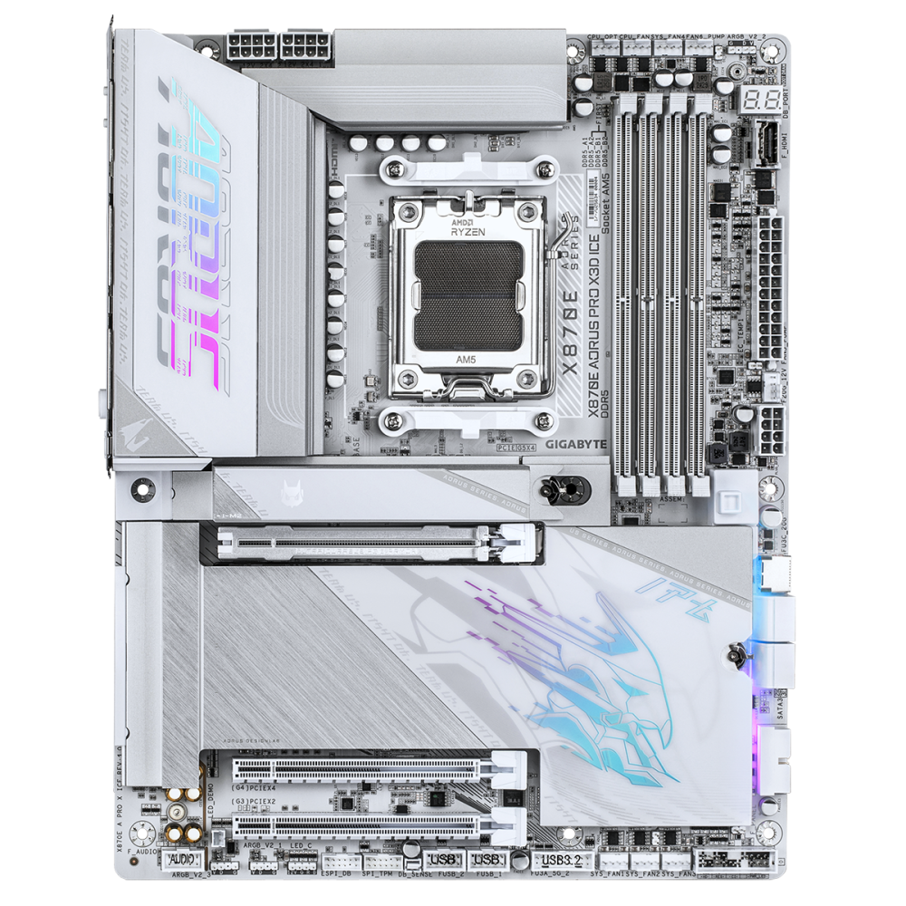 Материнская плата Gigabyte X870E AORUS PRO X3D ICE rev