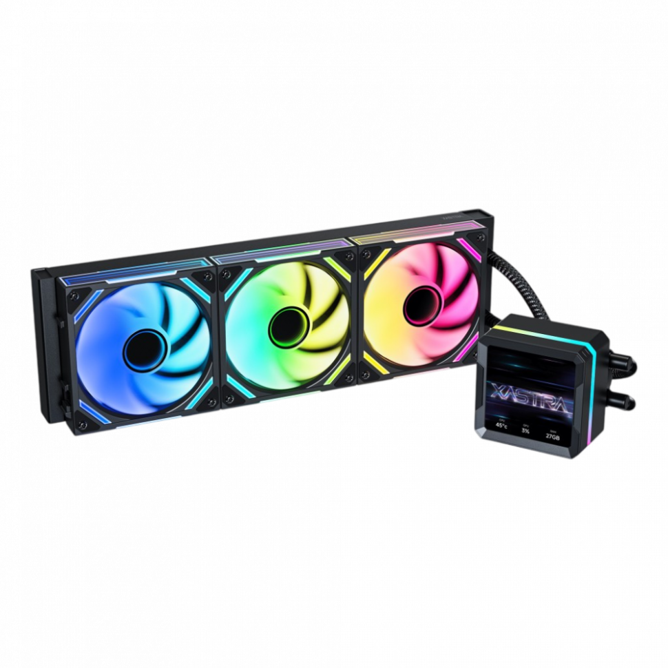 Система жидкостного охлаждения для процессора XASTRA Octant LS360 ARGB BK LCD Black (LS360-BKAFXX-GL)