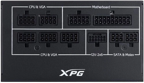 Блок питания ADATA XPG 850W CORE REACTOR II (COREREACTORIIVE850G-BKCEU) 16 Pin (PCIe 5.0 Connector Cable Details)