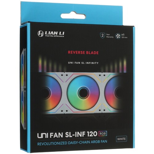 Вентилятор для корпуса Lian Li UNI FAN SL-INF 120 Reverse ARGB White (G99.12RSLIN1W.R0)