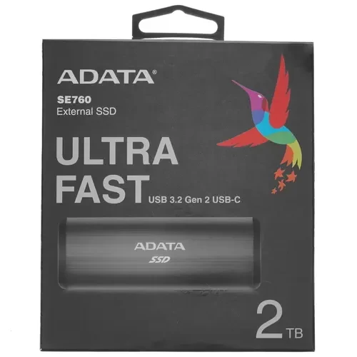 Внешний SSD 2000 Gb ADATA XPG Black ASE760-2TU32G2-CTI