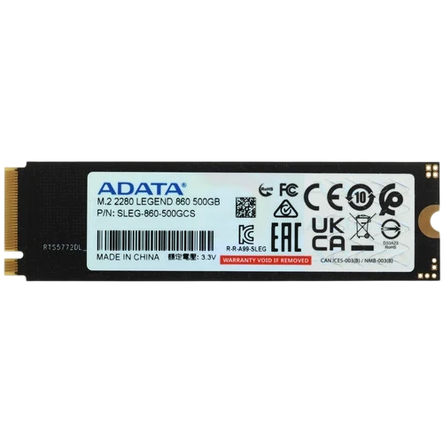 Твердотельный накопитель ADATA XPG 500 Gb LEGEND 860 (SLEG-860-500GCS)