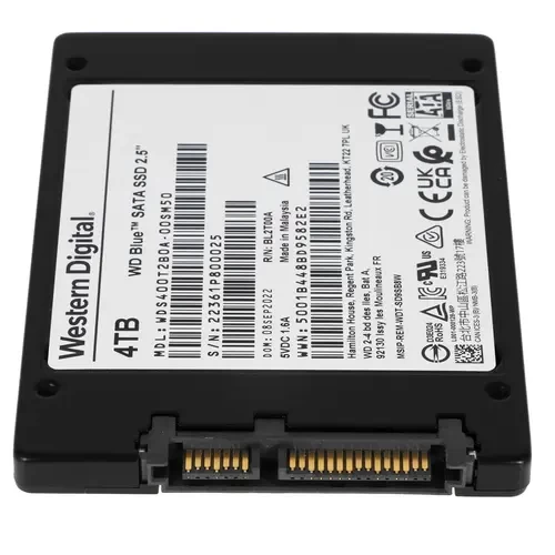 Твердотельный накопитель Western Digital 4000 Gb Blue WDS400T2B0A