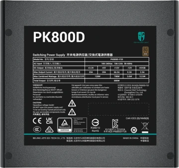 Блок питания Deepcool 800W GAMERSTORM PK800D (R-PK800D-FA0B-WGEU)