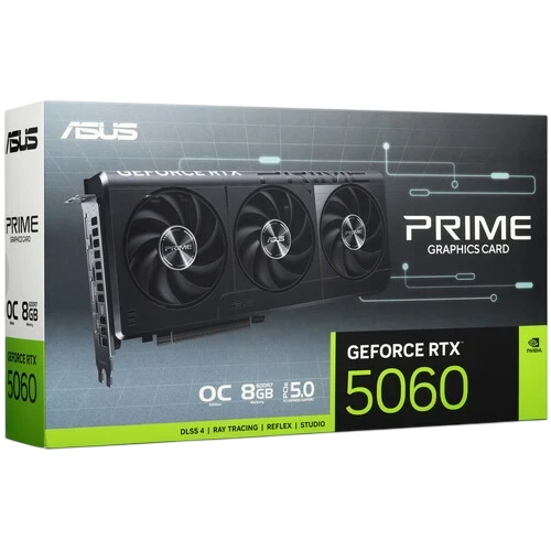 Видеокарта ASUS (PRIME-RTX5060-O8G) GeForce RTX 5060 8GB PRIME OC (90YV0N10-M0NA00)
