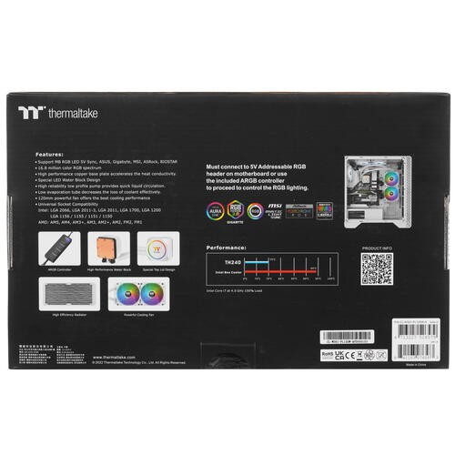 Система жидкостного охлаждения для процессора Thermaltake TH240 ARGB Sync Snow Edition CL-W301-PL12SW-A