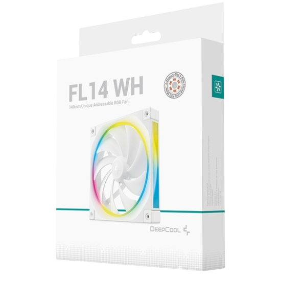 Вентилятор для корпуса Deepcool FL14 WH ARGB White