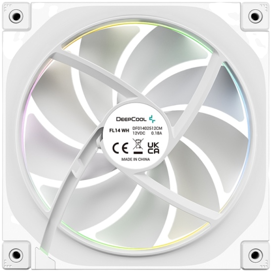 Вентилятор для корпуса Deepcool FL14 WH ARGB White