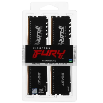 Оперативная память 32 Gb 3200 MHz Kingston FURY Beast (KF432C16BB1K2/32)