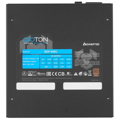 Блок питания Chieftec 650W PROTON BDF-650C