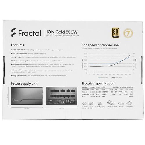 Блок питания Fractal Design 850W ION Gold 850 FD-P-IA2G-850-EU