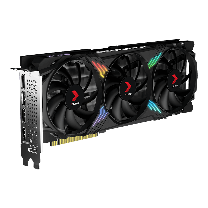Видеокарта PNY (VCG407012TFXXPB1-O) GeForce RTX 4070 12GB XLR8 GAMING VERTO EPIC-X RGB Overclocked 3FAN DLS OC