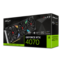 Видеокарта PNY (VCG407012TFXXPB1-O) GeForce RTX 4070 12GB XLR8 GAMING VERTO EPIC-X RGB Overclocked 3FAN DLS OC