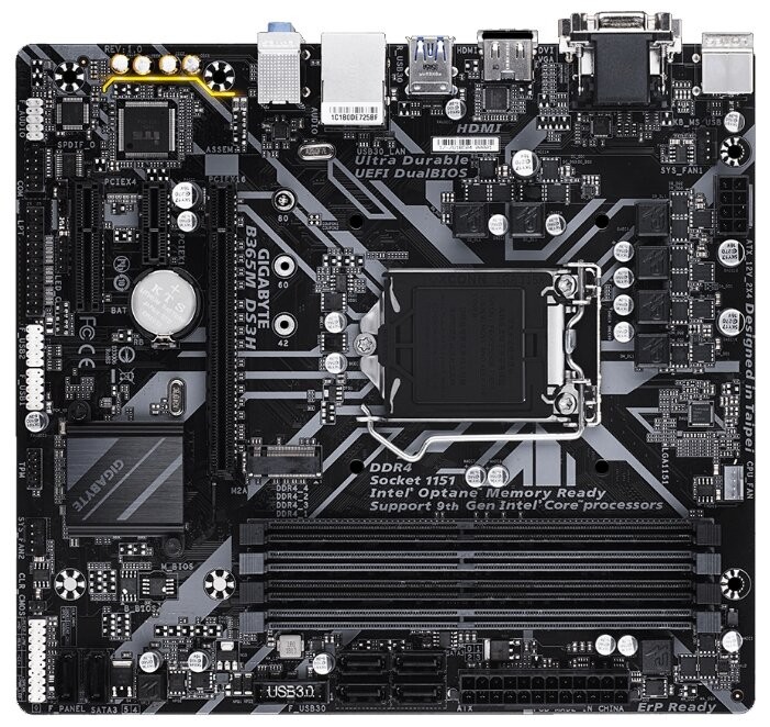 Материнская плата GIGABYTE B365M DS3H