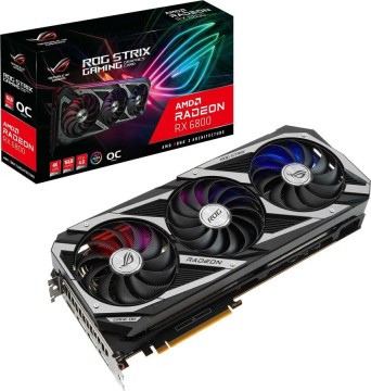Видеокарта ASUS (ROG-STRIX-RX6800-O16G-GAMING) AMD Radeon RX 6800 16GB ROG STRIX GAMING